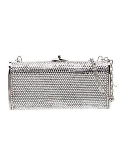 Pre-owned Judith Leiber Crystal Minaudière