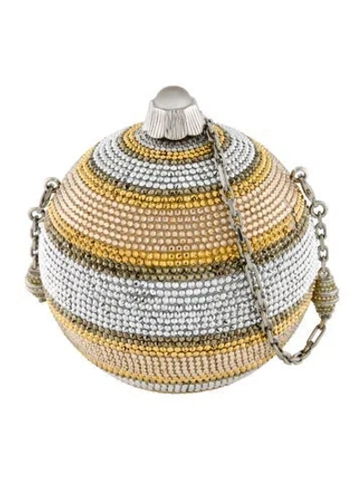 Pre-owned Judith Leiber Crystal Minaudière