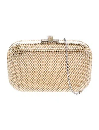 Pre-owned Judith Leiber Crystal Minaudière
