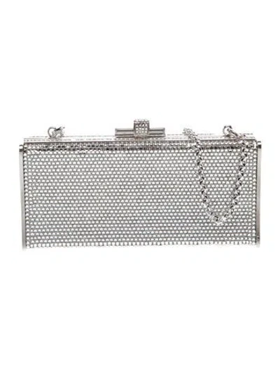 Pre-owned Judith Leiber Crystal Minaudière