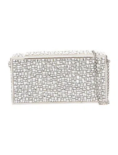 Pre-owned Judith Leiber Crystal Minaudière