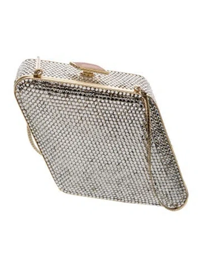 Pre-owned Judith Leiber Crystal Minaudière
