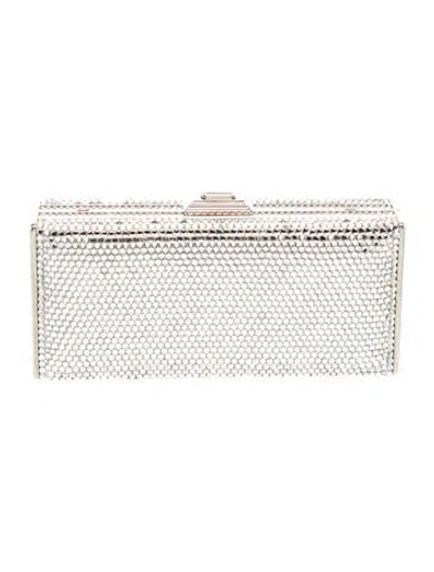Pre-owned Judith Leiber Crystal Minaudière