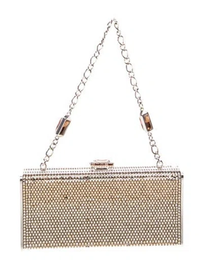 Pre-owned Judith Leiber Crystal Minaudière