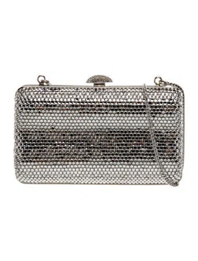 Pre-owned Judith Leiber Crystal Minaudière