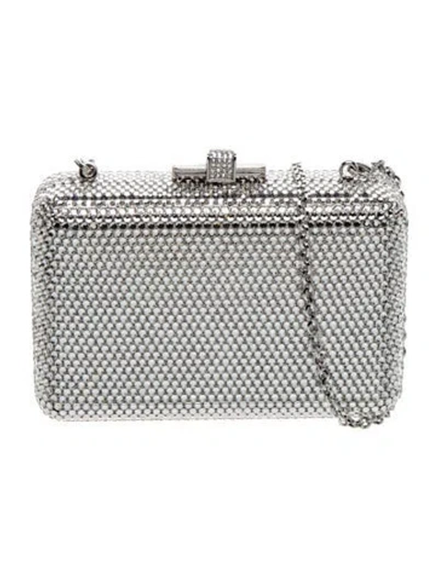 Pre-owned Judith Leiber Crystal Minaudière