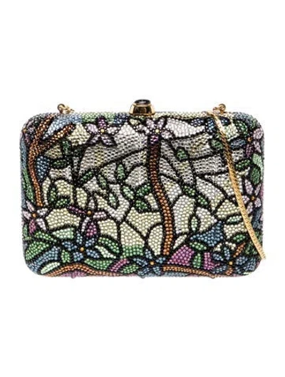 Pre-owned Judith Leiber Crystal Minaudière