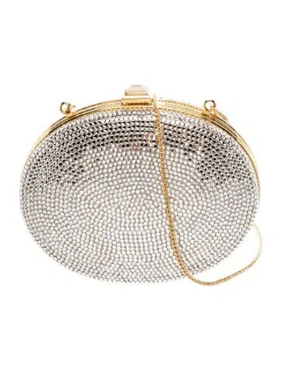 Pre-owned Judith Leiber Crystal Minaudière