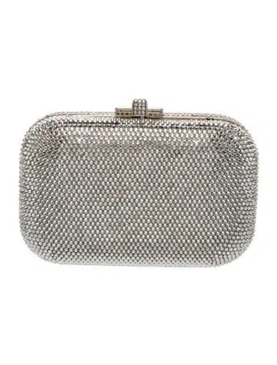 Pre-owned Judith Leiber Crystal Minaudière