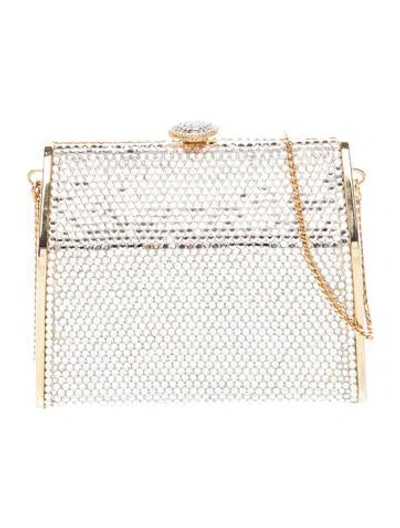 Pre-owned Judith Leiber Crystal Minaudière