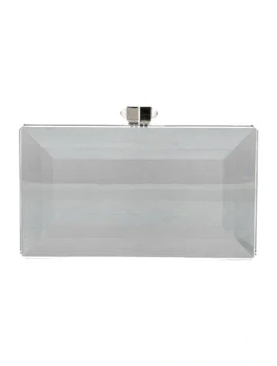 Pre-owned Judith Leiber Crystal Minaudière In Blue