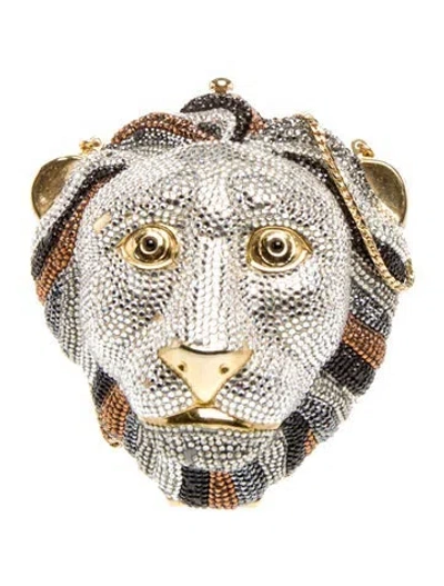 Pre-owned Judith Leiber Crystal Minaudière In Multi