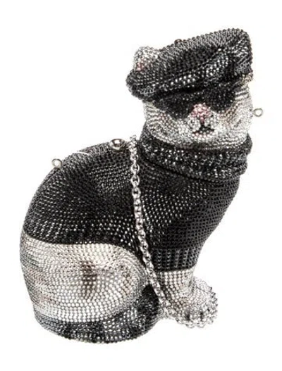 Pre-owned Judith Leiber Crystal Minaudière In Multi