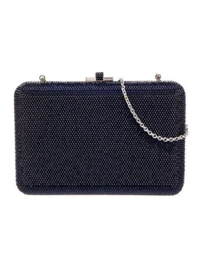 Pre-owned Judith Leiber Crystal Minaudière In Multi