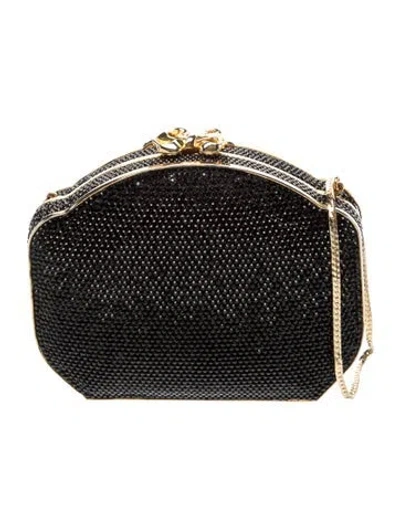 Pre-owned Judith Leiber Crystal Minaudière In Multi