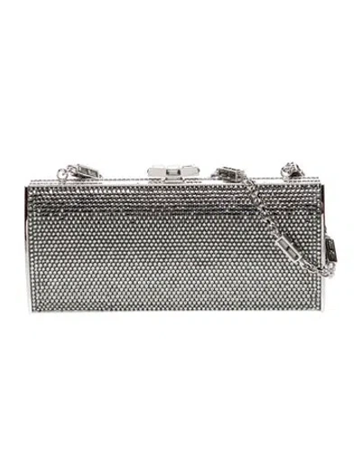 Pre-owned Judith Leiber Crystal Minaudière W/ Tags