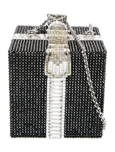 Pre-owned Judith Leiber Crystal Minaudière W/ Tags In Multi