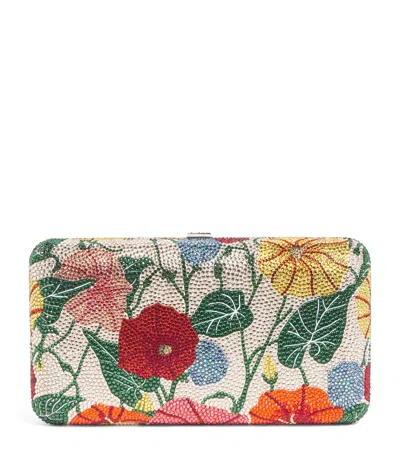Judith Leiber Crystal Moon Flower Clutch Bag