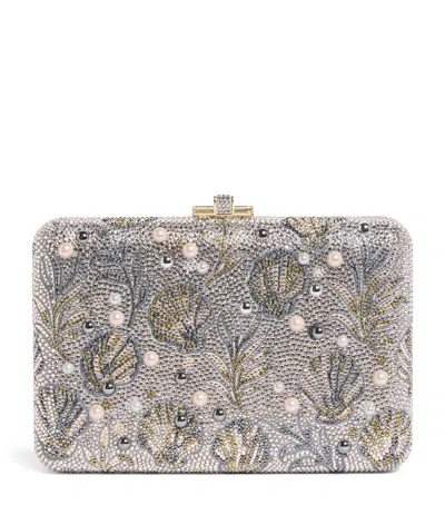 Judith Leiber Crystal Shelby Slim Slide Clutch Bag