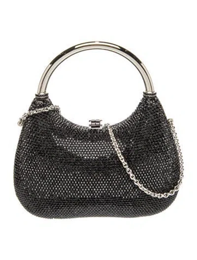 Pre-owned Judith Leiber Crystal Top Handle Bag In Multi