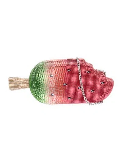 Pre-owned Judith Leiber Crystal Watermelon Popsicle