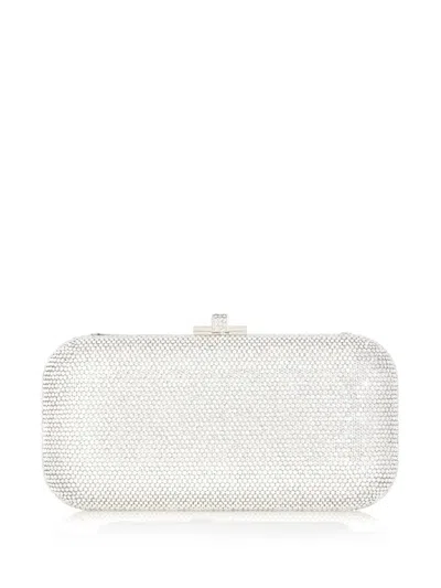 Judith Leiber Crystal-embellished Clutch Bag In White