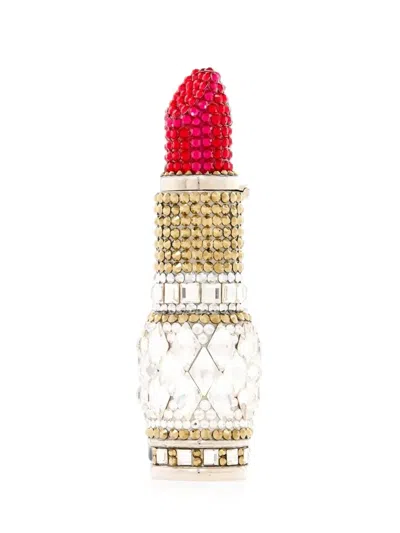 Judith Leiber Crystal-embellished Lipstick Pillbox In Multi