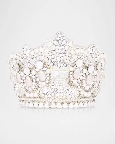 JUDITH LEIBER DIANA CROWN CRYSTAL CLUTCH BAG