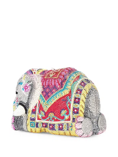 Judith Leiber Elephant Majestic Crystal-embellished Mini Bag In Multi