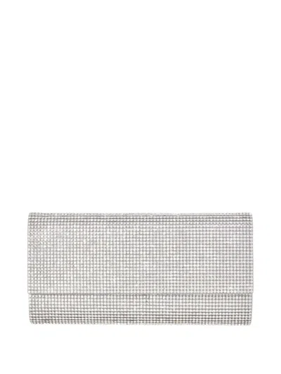 Judith Leiber Embellished Clutch Bag In Silver
