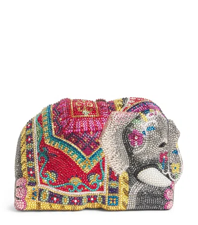 Judith Leiber Embellished Elephant Clutch Bag