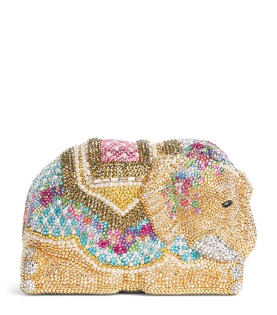 Judith Leiber Embellished Elephant Clutch Bag