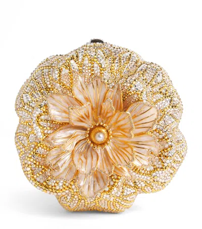 Judith Leiber Embellished Magnolia Clutch Bag