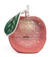 Judith Leiber Embellished Peachy Keen Clutch Bag In Red