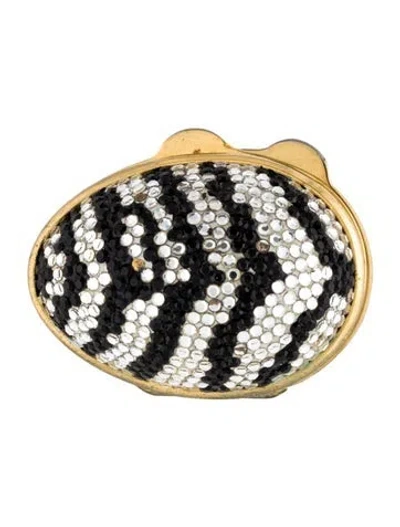 Pre-owned Judith Leiber Embellished Pill Case In Multi