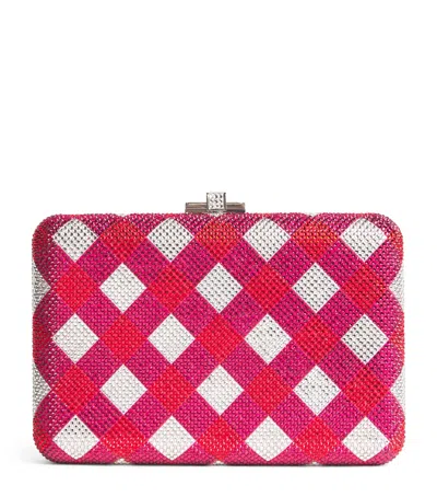 Judith Leiber Embellished Slim Slide Clutch Bag