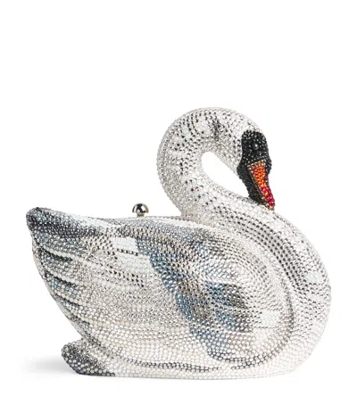 Judith Leiber Embellished Swan Clutch Bag