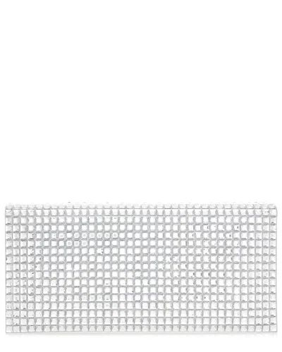 Judith Leiber Envelope Crystal Clutch In White