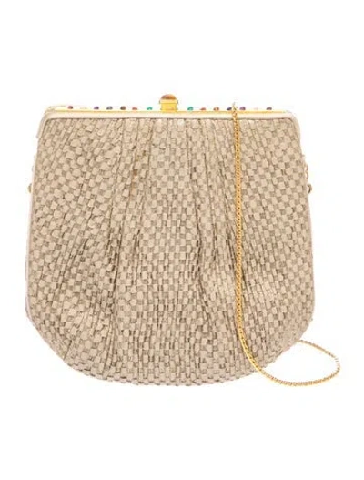 Pre-owned Judith Leiber Evening Bag In Neutral