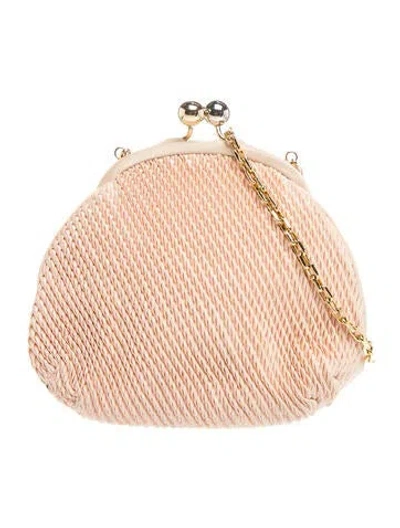 Pre-owned Judith Leiber Evening Bag In Neutrals