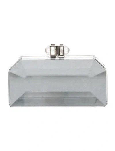 Pre-owned Judith Leiber Evening Bag In Silver