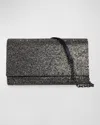Judith Leiber Fizzoni Full-beaded Clutch Bag In Gray