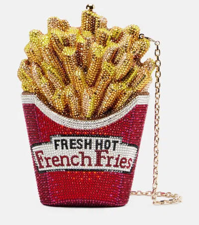 Judith Leiber French Fries Crystal-embellished Clutch In Multi