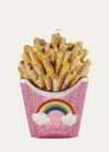 Judith Leiber French Fries Rainbow Clutch Bag In Pink