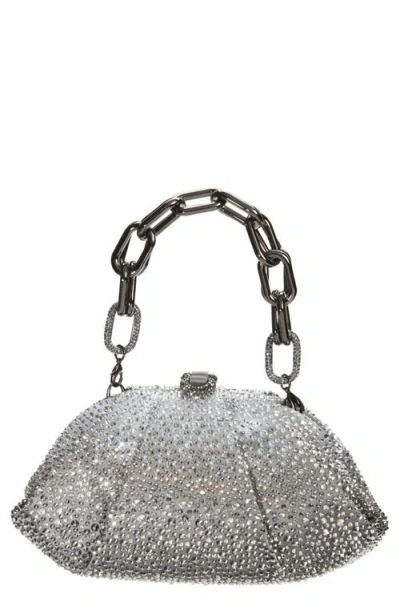 Judith Leiber Couture Gemma Crystal Embellished Dégradé Clutch In Ebonized Platinum