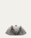 Judith Leiber Gemma Crystal Top-handle Bag In Ebonized Platinum