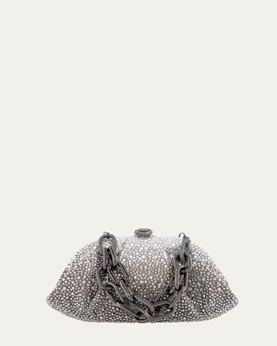 Judith Leiber Gemma Crystal Top-handle Bag In Gray