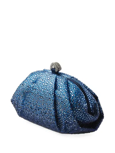 Judith Leiber Gemma Crystal-embellished Clutch Bag In Blue