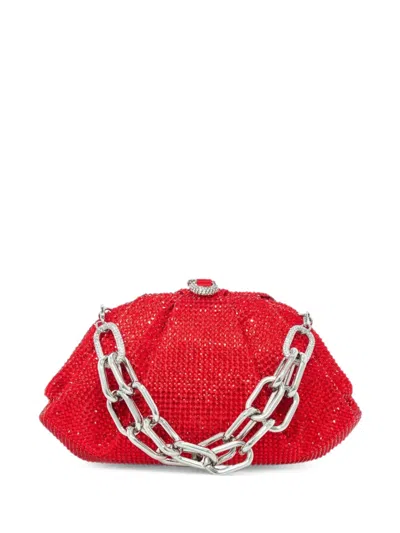 Judith Leiber Gemma Crystal-embellished Clutch Bag In Red