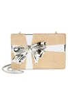 Judith Leiber Gift Box Clutch In Silver Prosecco
